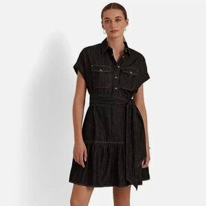 Ralph Lauren Denim Shirtdress, size 8P, EUC! Has Pockets!!
